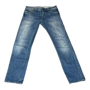 Vintage Y2K Italy Diesel ZAF Mens Jeans 008BC Wash Straight 30x30 Actual 32x31